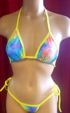 BK100-YELLOW PASTEL Tie Side Bikini